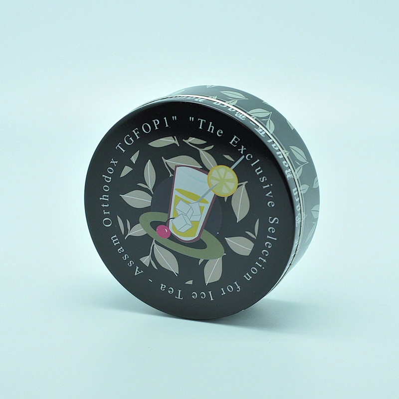 empty metal paint tea leaf tin can