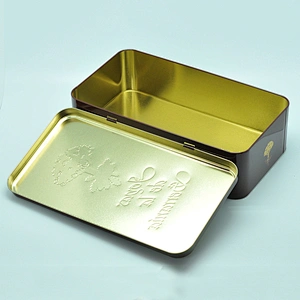 Luxury big and small size hanged can tin packaging boxes