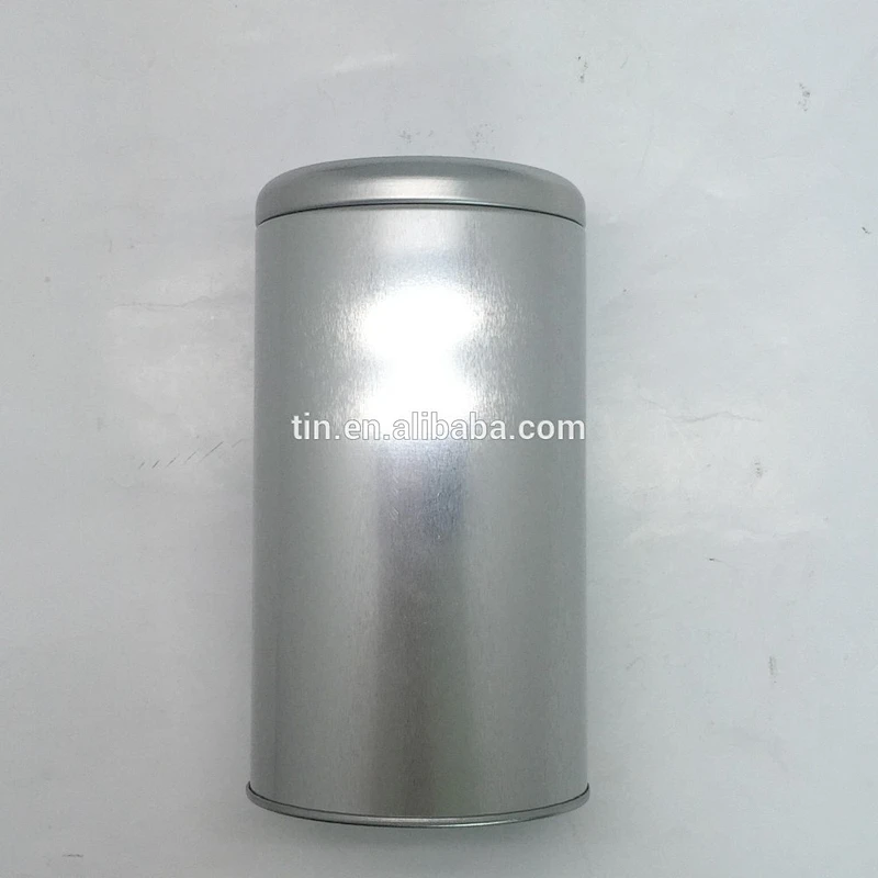 Air tight round tea tin can