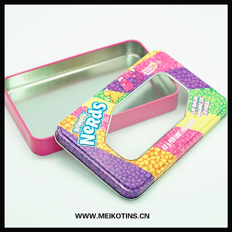 custom made jewelry packaging window tin boxes / cases