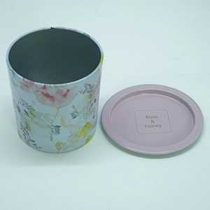 Blue CMYK customized refine tin jewellery box for girl