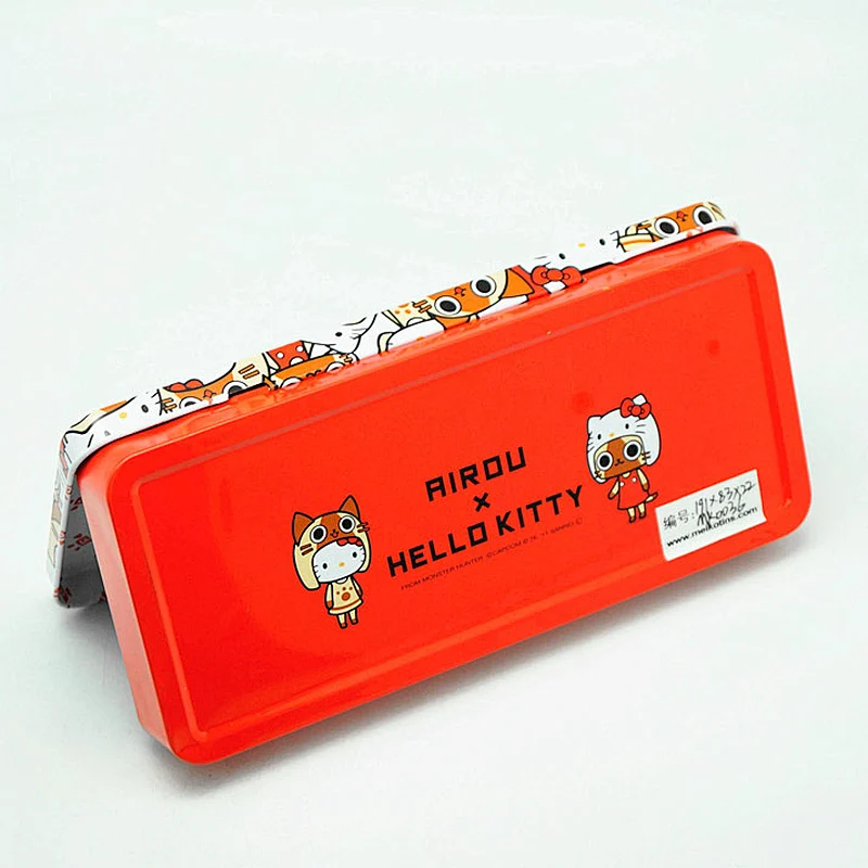Customized CMYK Printing Girls Boys Gift Pencil Case Tin Box Promotional Stationery Box