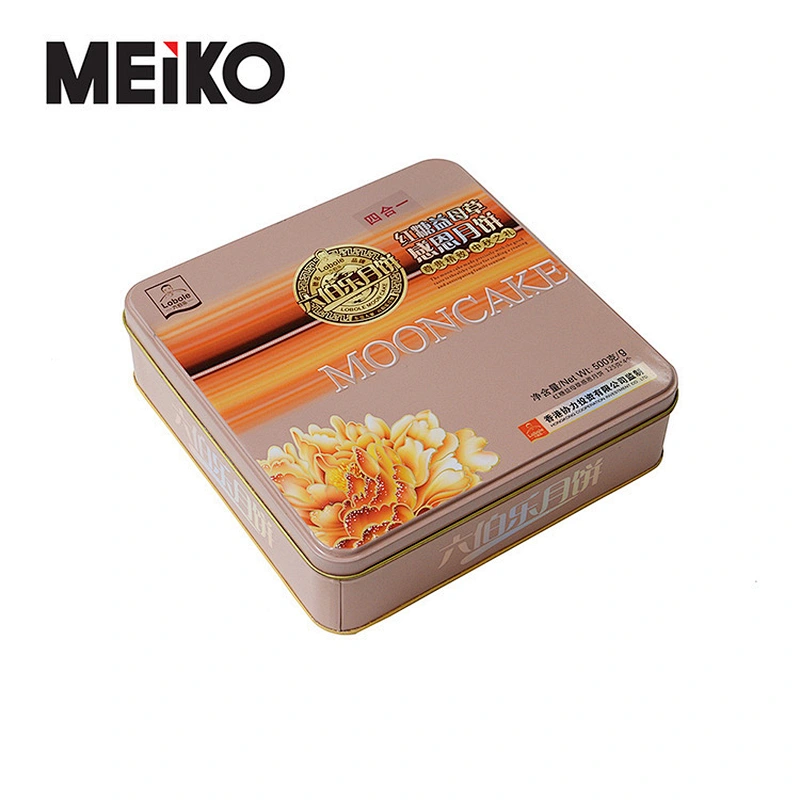 Moon Cake Tin Container Candy Tin Box For Chocolate Sugar Metal Box Biscuit Tins
