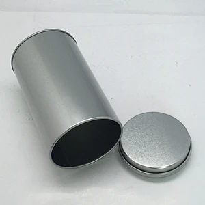 Blank round tin tea cans