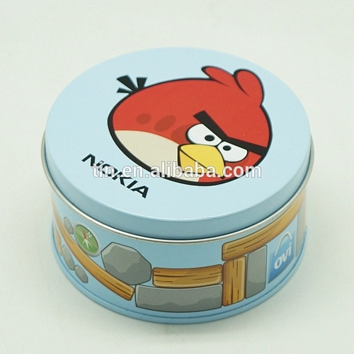 Customized Custom metal round tin boxes for candy/confectionery storage