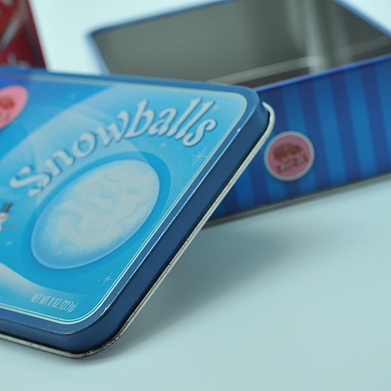Picture design custom biscuit tin can for confectionary packing