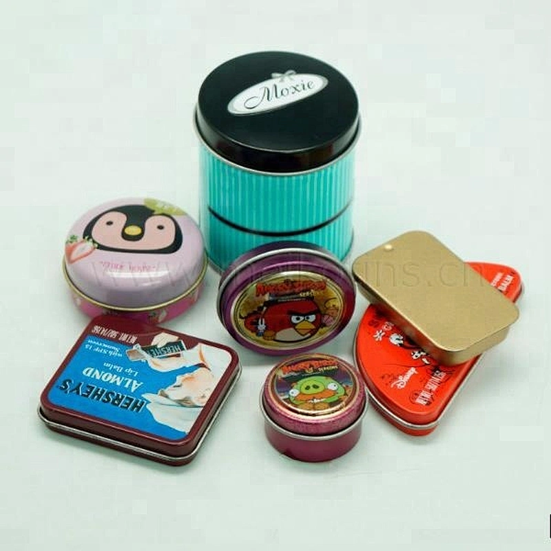 metal cosmetic packaging tin eyelash shadow lipstick blusher box