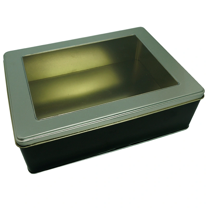 Sliver metal ginseng packaging tin can with clear window