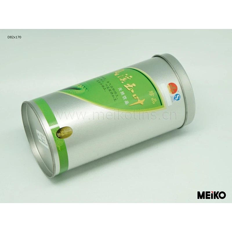 Dongguan round tea tin can tea tin canister tea tin jar