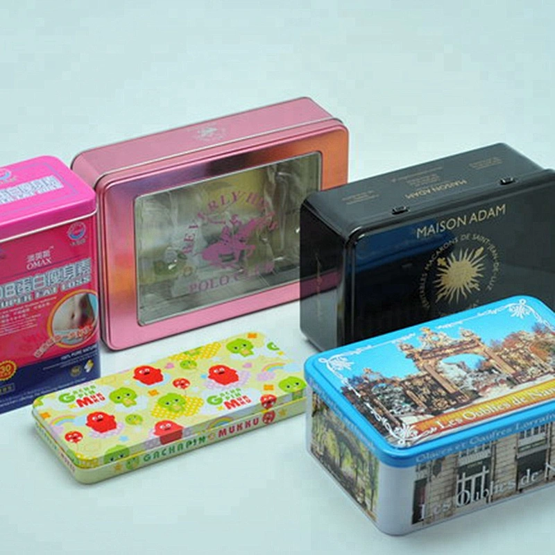 Meiko collection food grade CMYK full printing metal tin box packaging
