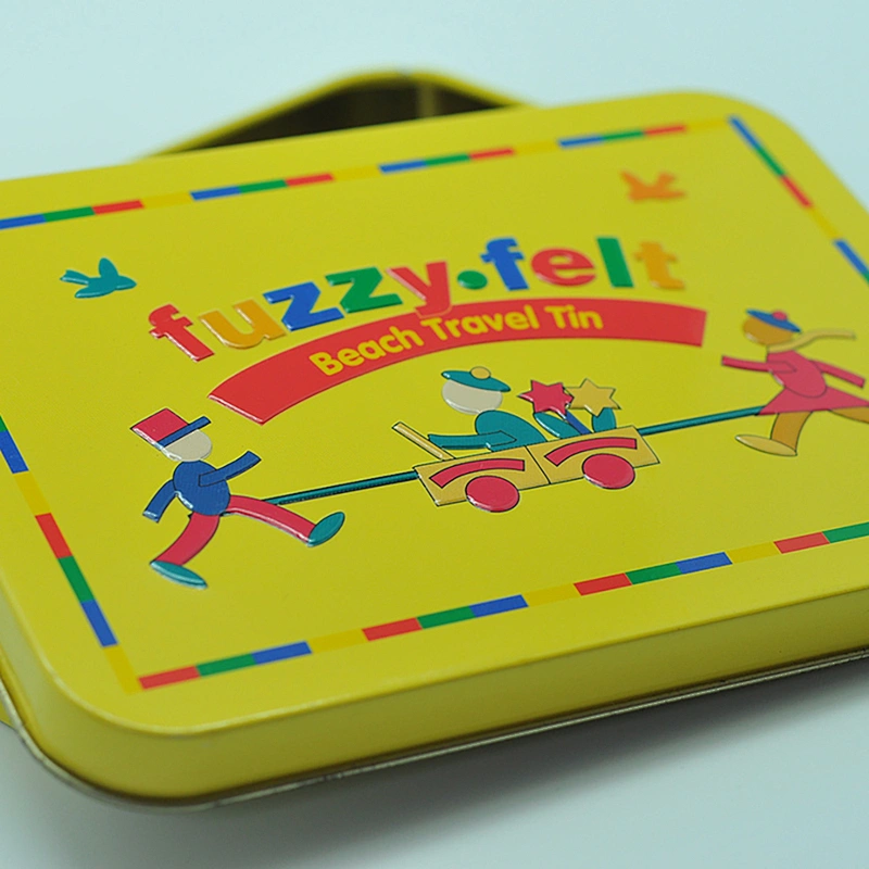 Customized ecofriendly rectangle OEM metal tin boxes for sale