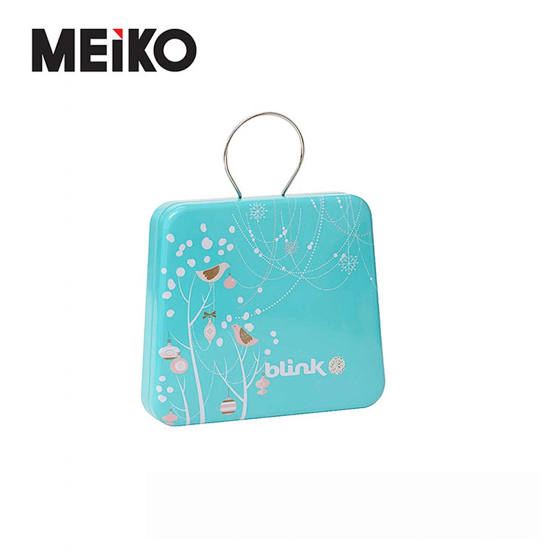 Wholesale Custom Luxury Printing Sustainable Packaging Tin Gift Box Handle