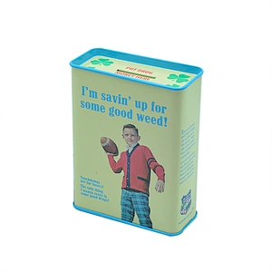 High quality metal type custom logo money box