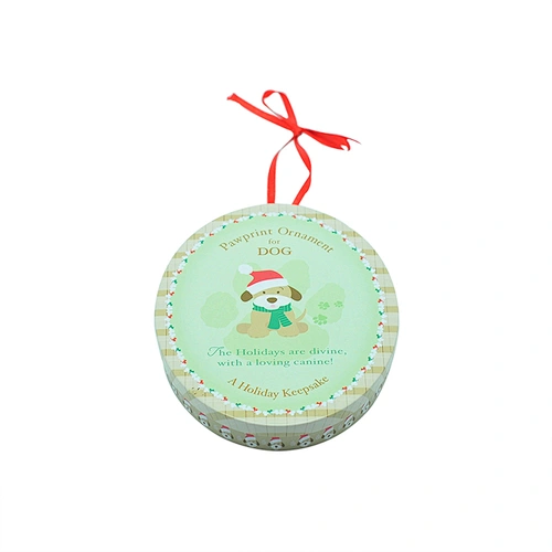 Hot sale simple gift keepsake card box tin with ribbon handle