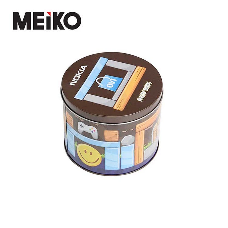 Cylinder Pet Tin Box Animal Cookies Tin Container Boxes