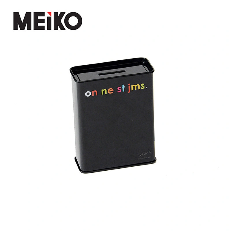 Rectangular Gift Money Saving Tin Can Coins Bank Metal Tin Box