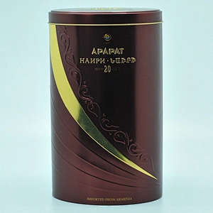 Luxury oval bottle wine tin box with embossed pattern