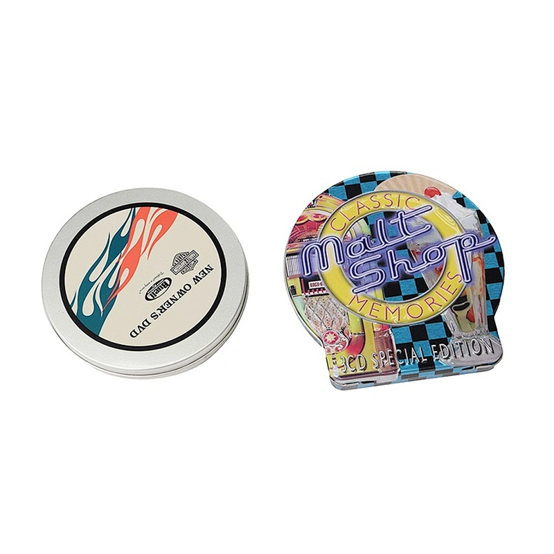 Custom Logo Printed Metal Cd Tin Boxes Dvd Packing Tin Box