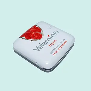 high quality metal square slide mint tin box