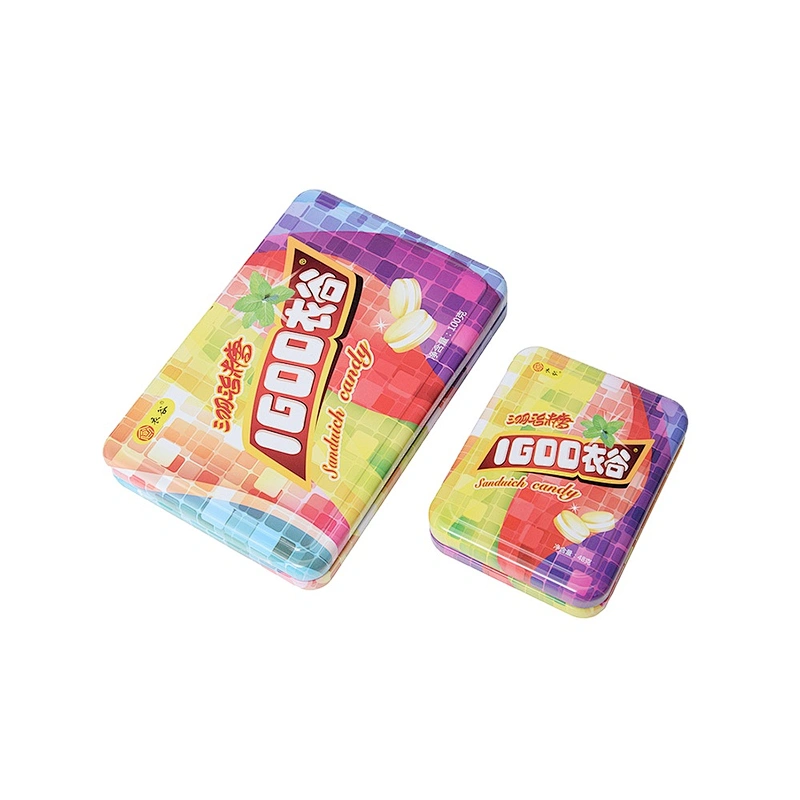 Tin packaging box for biscuit