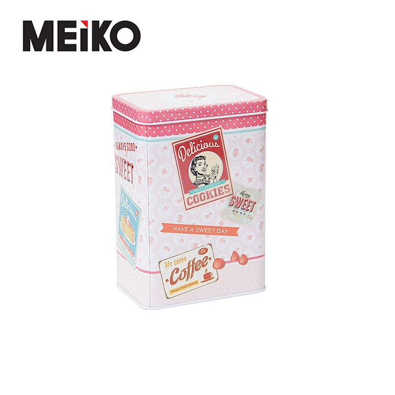 High Quality Custom Printed Metal Rectangle Gift Tins Box Square Tin Can