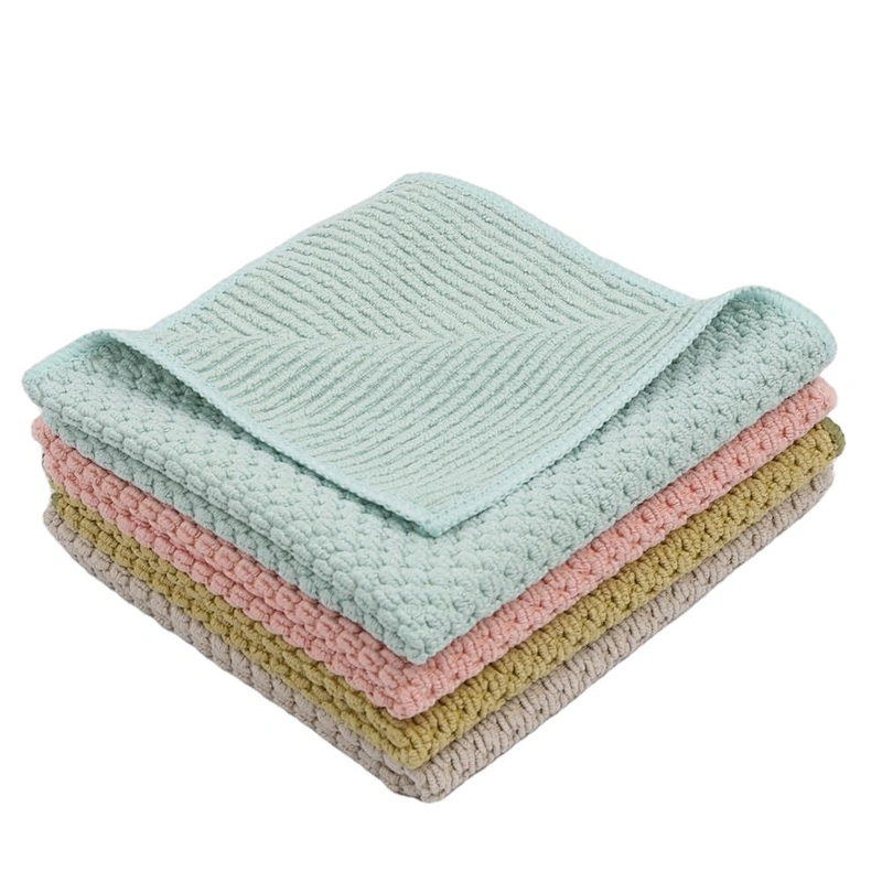 270~360gsm 80 polyester 20 polyamide custom lint free microfiber towel kitchen cleaning towel microfiber cloth