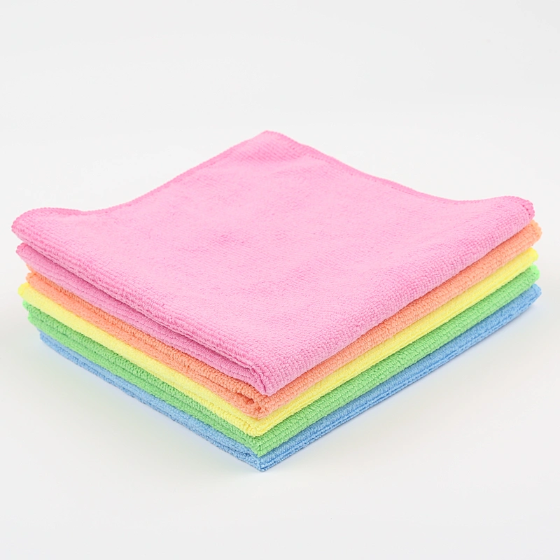 100 polyester custom microfiber dish towel terry cloth