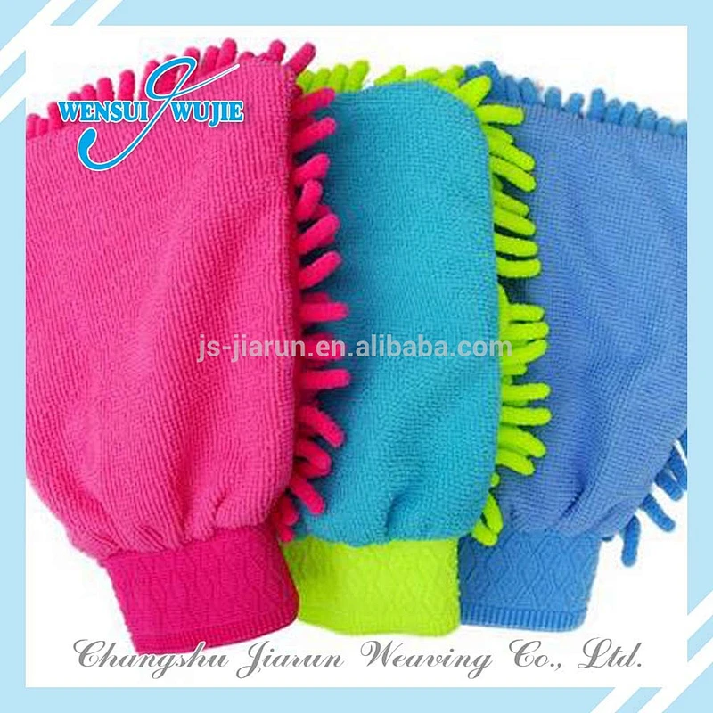 Very Soft Easy to Clean Chenille Car Cleaning Gloves