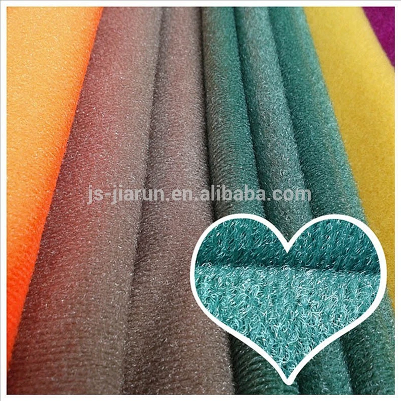 WCA BSCI China JIARUN factory adhesive soft mop head 100% nylon loop fabric in roll