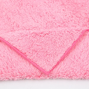 China factory wholesale High Quality Microfiber Weft Coral Fleece Towel
