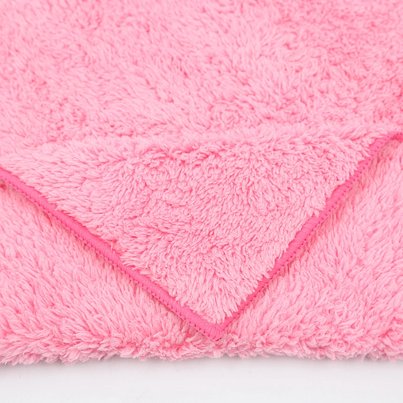 China factory wholesale High Quality Microfiber Weft Coral Fleece Towel