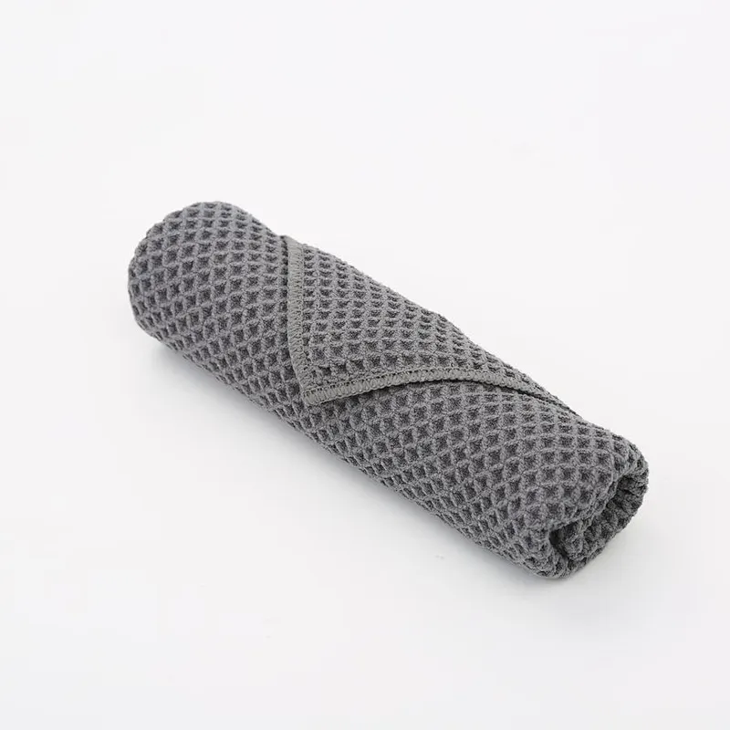 china factory weft knitted super detersive waffle microfiber car towel