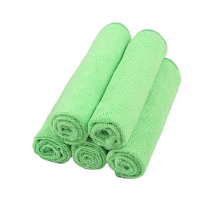 300gsm 70% polyester 30% polyamide microfiber Round Corner car cleaning cloth