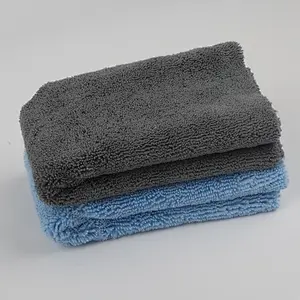 320~550gsm edgeless microfiber absorbent towel for car cleaning
