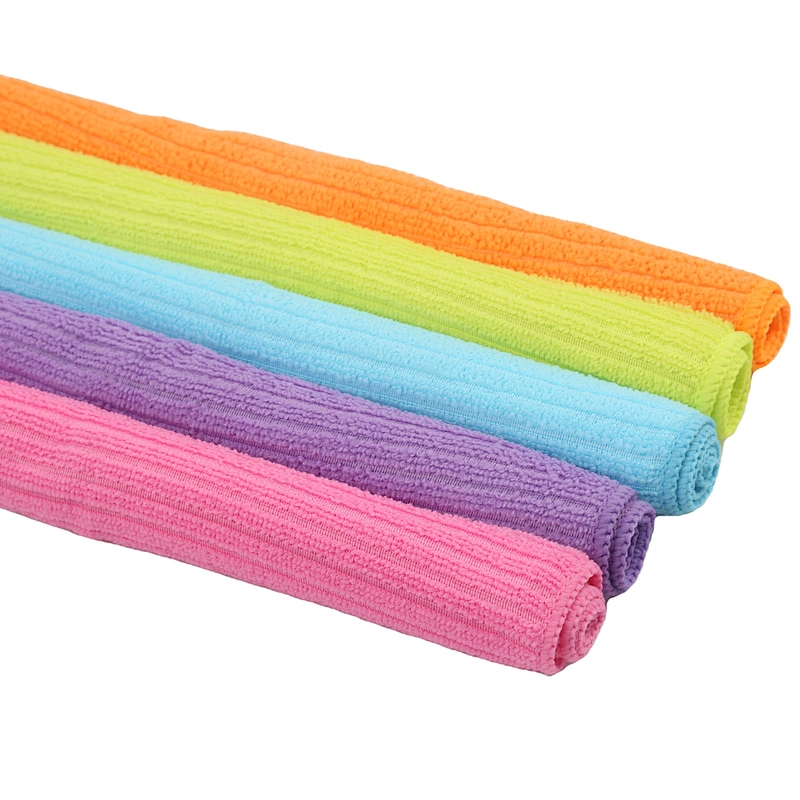 100 polyester custom microfiber towel cleaning products for household 30x30cm
