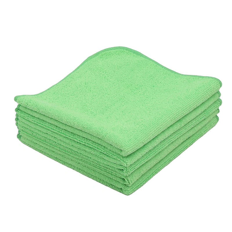300gsm 70% polyester 30% polyamide microfiber Round Corner car cleaning cloth