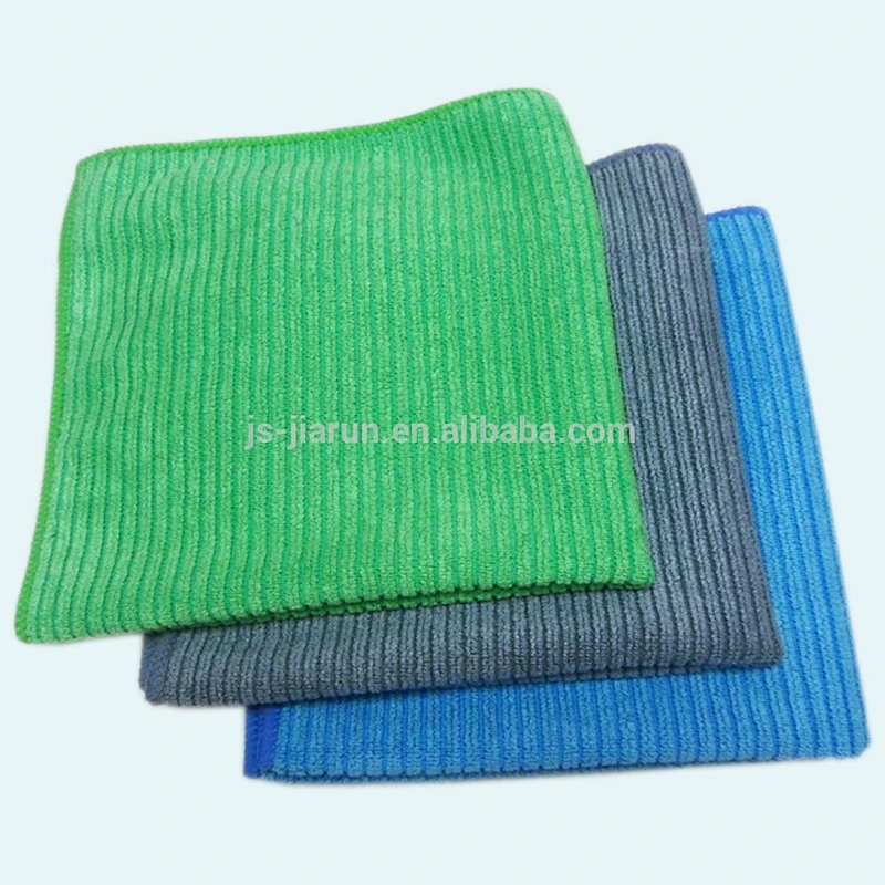Microfiber stripe 80/20 Professional industrial wipe cloth