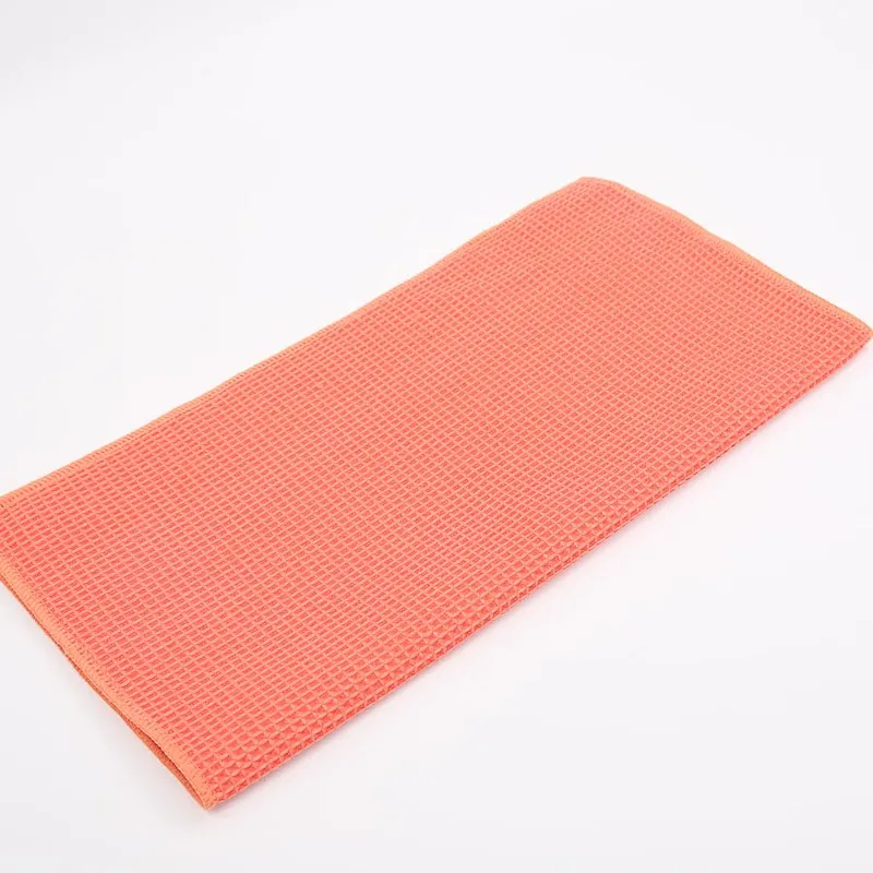 Car wash towel knit waffle fabric for cleaning