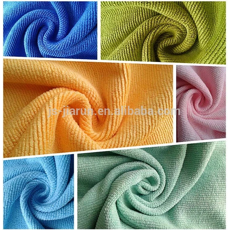 Household or automotive microfiber terry cleaning cloth