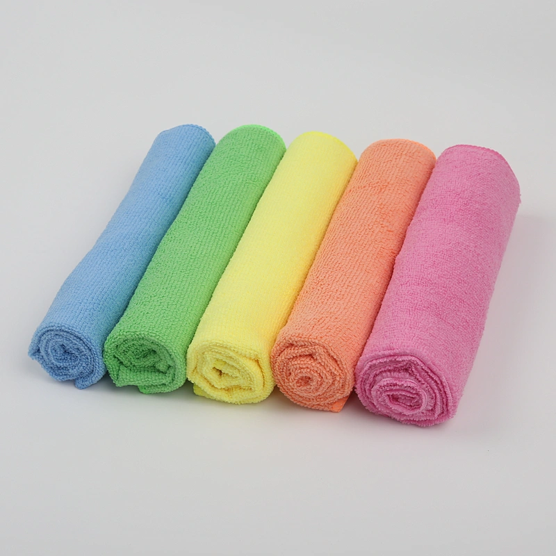 100 polyester custom microfiber dish towel terry cloth