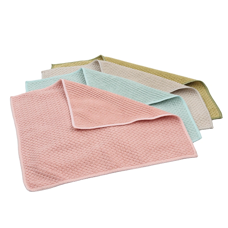 270~360gsm 80 polyester 20 polyamide custom lint free microfiber towel kitchen cleaning towel microfiber cloth