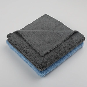 320~550gsm edgeless microfiber absorbent towel for car cleaning