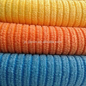 Water Absorbing microfiber jacquard terry cloth hair towel fabric