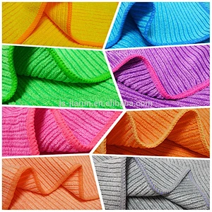 Microfiber stripe 80/20 Professional industrial wipe cloth