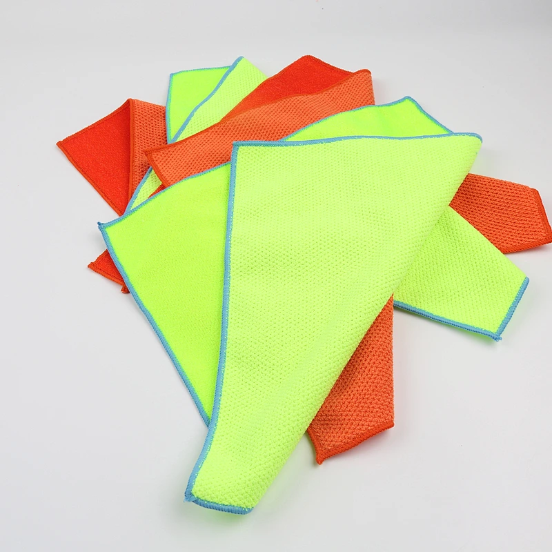 80 polyester 20 polyamide special custom lint free microfiber dish cloth