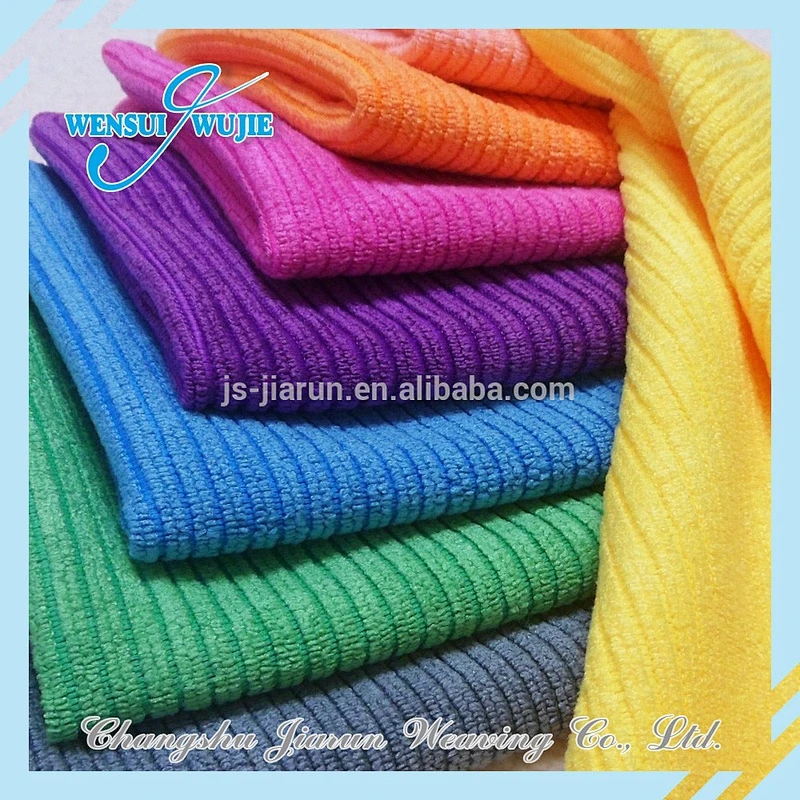 Microfiber stripe 80/20 Professional industrial wipe cloth