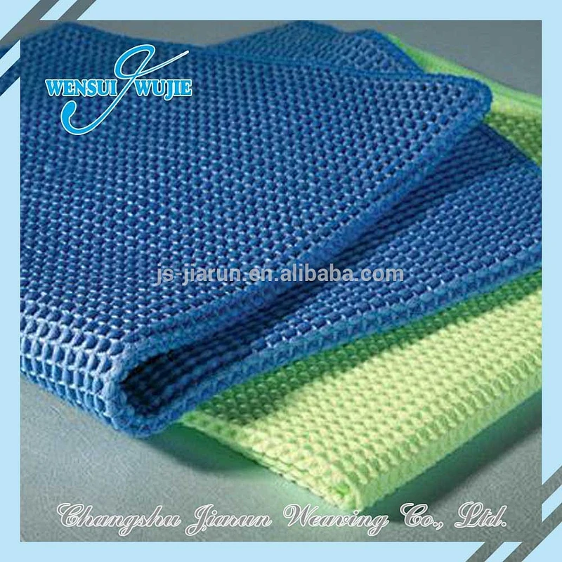Car wash towel knit waffle fabric for cleaning