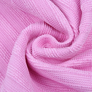 90 polyester 10 polyamide Microfiber lint free stripe cloth dish cloth