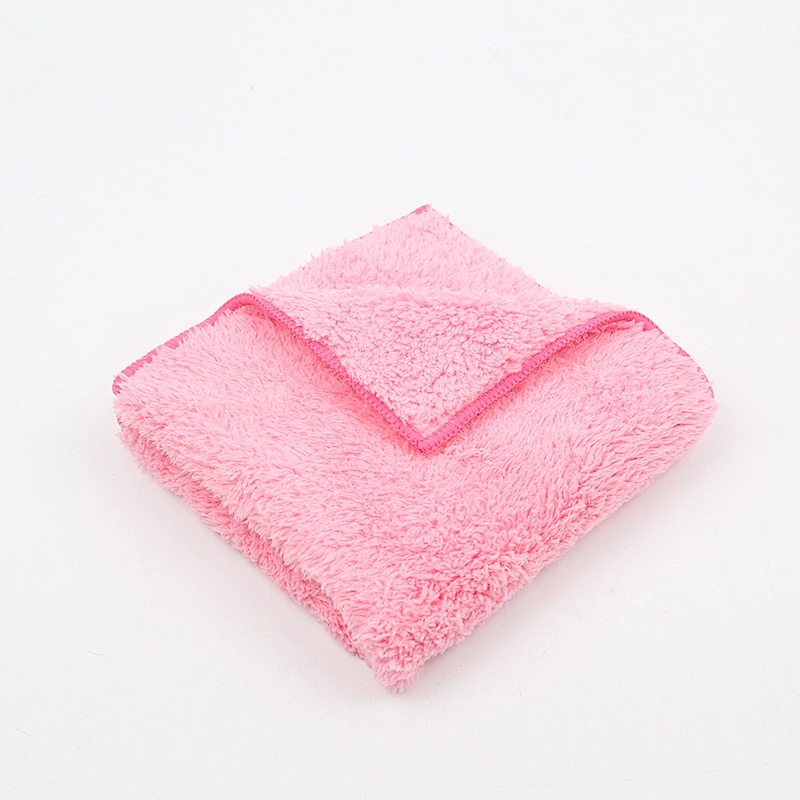 China factory wholesale High Quality Microfiber Weft Coral Fleece Towel