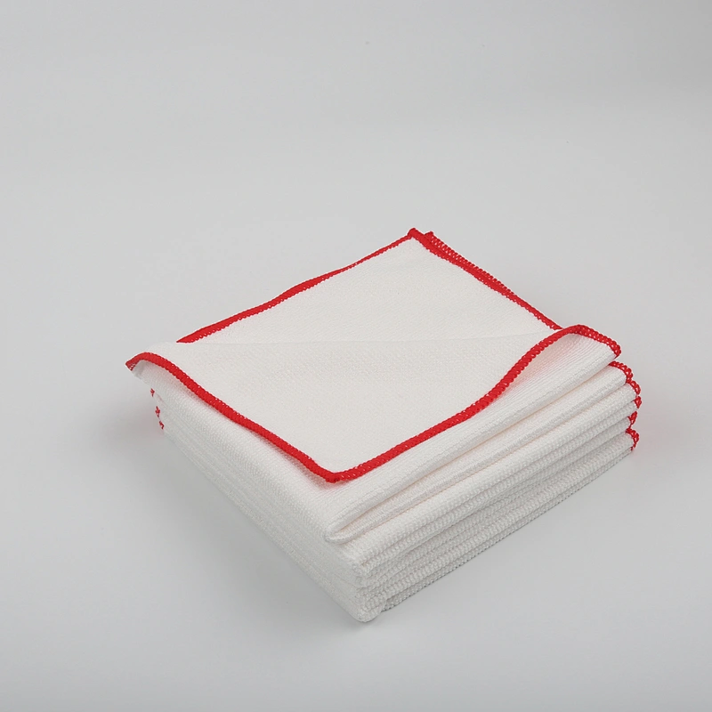 80 polyester 20 polyamide custom lint free microfiber dish towel